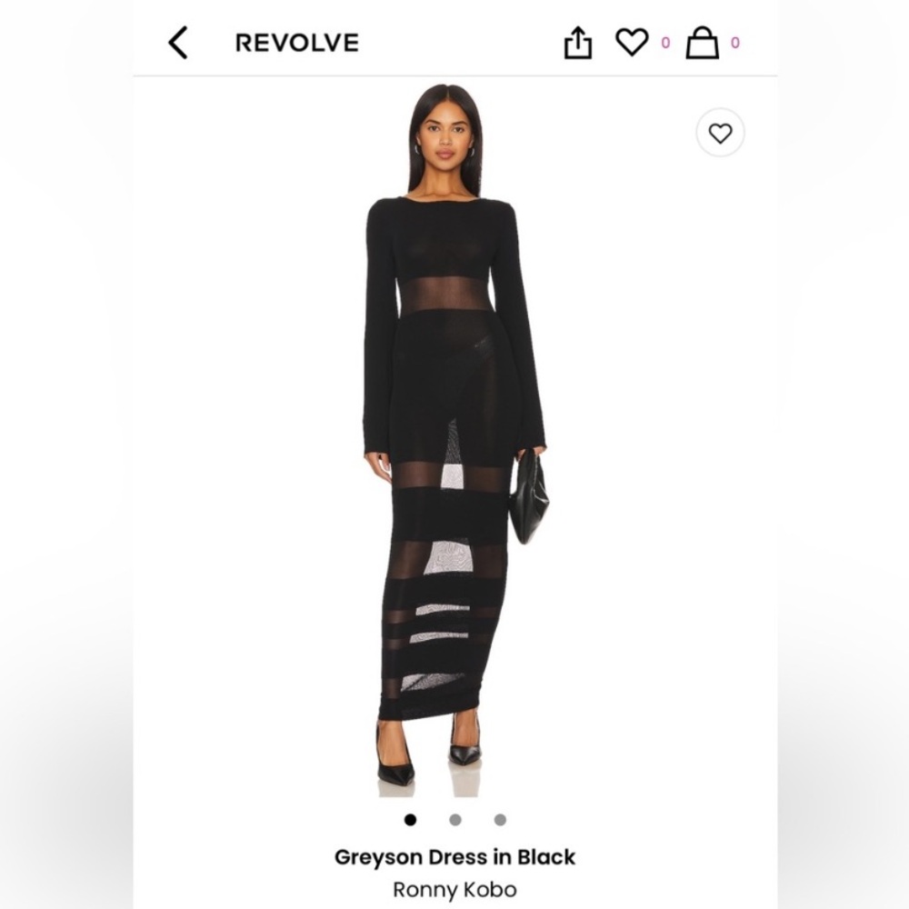 Ronny Kobo Greyson Dress in Black